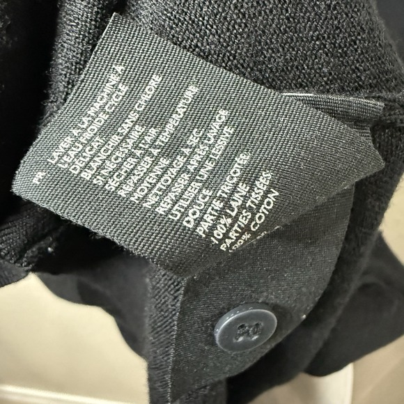 COS Cotton - Wool Blend Oversized Slouchy Lagenlook Cardigan Minimalist Sz L - Picture 7 of 10